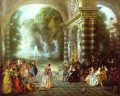Les Plaisirs du bal Jean Antoine Watteau Klassik Rokoko